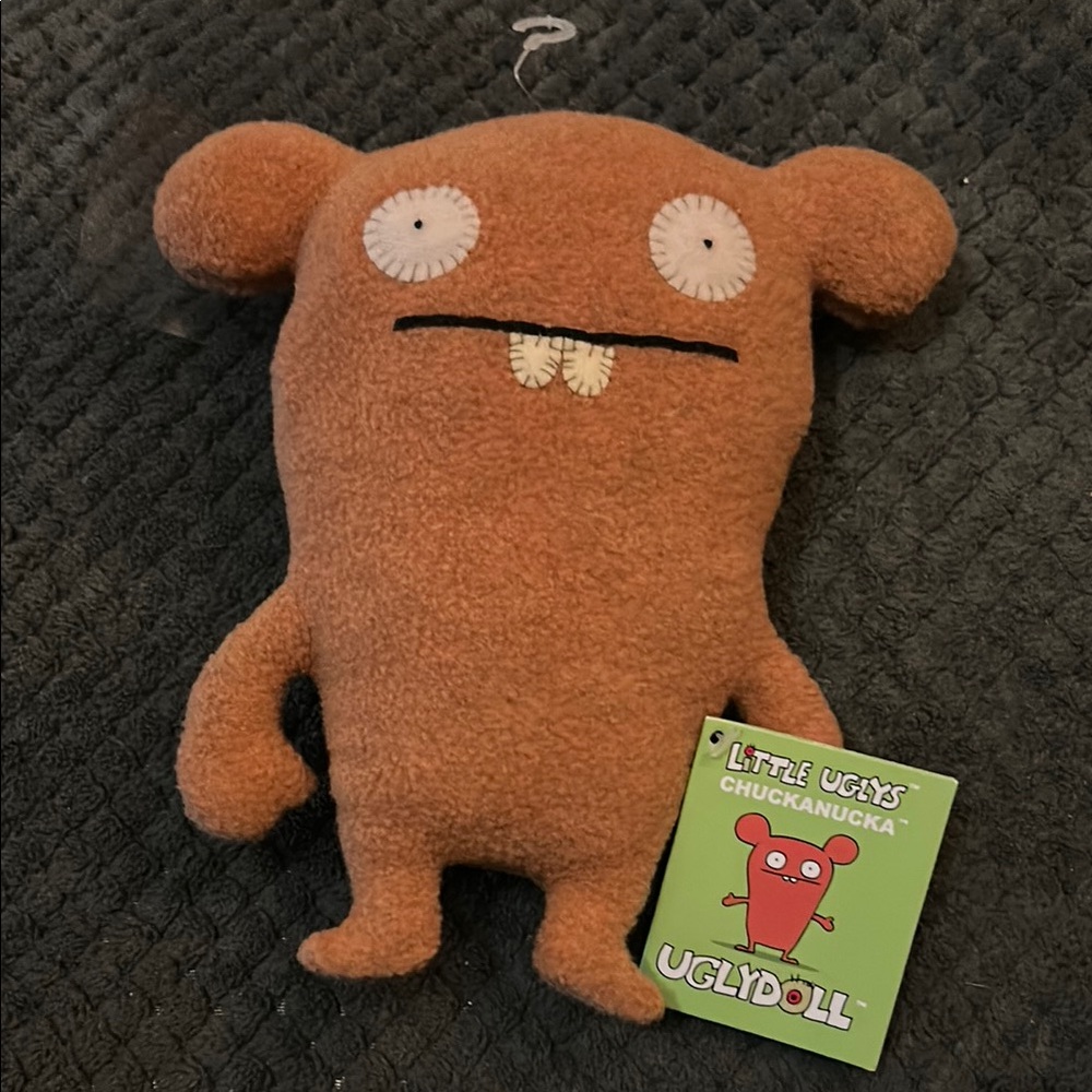 Brown Stuffed Animal Plush Toy with Quirky Design ugly doll chuckanucka